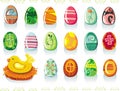 Easter eggs set Royalty Free Stock Photo