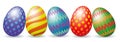 Easter eggs with shadow Royalty Free Stock Photo