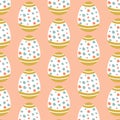 Easter eggs simple seamless pattern. Easter eggs, Easter symbol, decorative vector elements. EPS10 Royalty Free Stock Photo