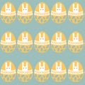 Easter eggs simple seamless pattern. Easter eggs, Easter symbol, decorative vector elements. EPS10 Royalty Free Stock Photo