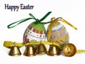 Easter eggs and small bells