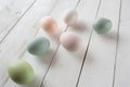 Easter eggs in soft colors Royalty Free Stock Photo