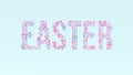 Easter Eggs Sunday Holiday Christian Festival Palm Sunday Small Pale Blue Pink