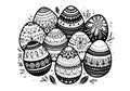 easter eggs telur paskah Royalty Free Stock Photo