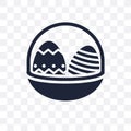Easter eggs transparent icon. Easter eggs symbol design from Rel Royalty Free Stock Photo
