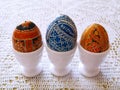 Easter eggs with ukrainian pattern Royalty Free Stock Photo