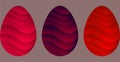Easter eggs vector futuristic design Royalty Free Stock Photo