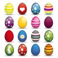 Easter Egss Set Royalty Free Stock Photo