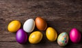 Easter elegance: Still life with vibrant eggs