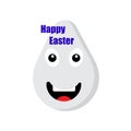 Easter emoji icon isolated on white background