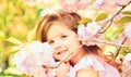 Easter. face and skincare. allergy to flowers. Summer girl fashion. Happy childhood. Springtime. weather forecast. Small