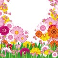 Easter Floral background