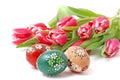 Easter Flowers and Eggs Royalty Free Stock Photo