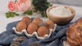 Easter folar and eggs Royalty Free Stock Photo