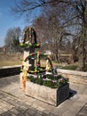 Easter fountain celebration in Germany Royalty Free Stock Photo