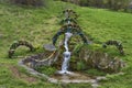 Easter fountain in Eglofstein Germany