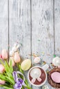 Easter funny hot chocolate Royalty Free Stock Photo