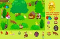 Easter Garden - Find the Hidden Easter Objects - Fun Game for Children