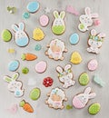 Easter ginger glazed cookies and candies.