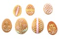 Easter gingerbread eggs Royalty Free Stock Photo