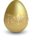 Easter gold egg Royalty Free Stock Photo