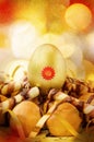 Easter golden egg Royalty Free Stock Photo