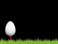 Easter golf holiday background Royalty Free Stock Photo