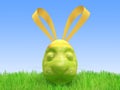 Easter green egg - a hare