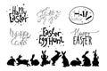 Easter hand drawn design elements