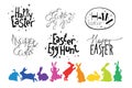 Easter hand drawn design elements