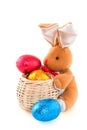 Easter hare with eggs
