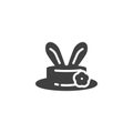 Easter Hat with bunny ears vector icon Royalty Free Stock Photo