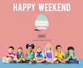 Easter Holiday Celebration Webpage Concept Royalty Free Stock Photo