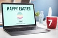 Easter Holiday Celebration Webpage Concept Royalty Free Stock Photo