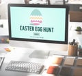 Easter Holiday Celebration Webpage Concept Royalty Free Stock Photo