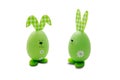 Easter holiday concept with cute handmade eggs, bunny, including clipping path