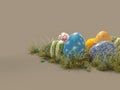 Easter holiday eggs color isolate Royalty Free Stock Photo