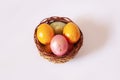 Easter holiday festive composition. Food decor