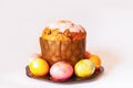 Easter holiday festive composition. Food decor