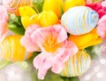 Easter holiday flowers bunch Royalty Free Stock Photo