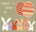 Easter holiday - rabbits and Easter eggs