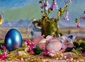 Easter Holiday Scene in Ashgabat,Ahal,Turkmenistan. Royalty Free Stock Photo