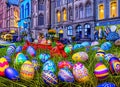 Easter Holiday Scene in Caerdydd,Cardiff,United Kingdom.