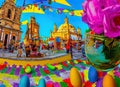 Easter Holiday Scene in Chilpancingo,Guerrero,Mexico. Royalty Free Stock Photo