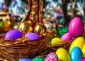 Easter Holiday Scene in Ikeja,Lagos,Nigeria. Royalty Free Stock Photo