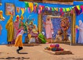 Easter Holiday Scene in Kenitra,Rabat-SalÃ©-KÃ©nitra,Morocco.