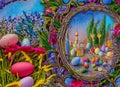 Easter Holiday Scene in Khomeyni Shahr,E?fah?n,Iran. Royalty Free Stock Photo