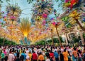 Easter Holiday Scene in Klang,Selangor,Malaysia.