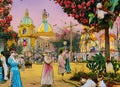 Easter Holiday Scene in Pelotas,Rio Grande do Sul,Brazil. Royalty Free Stock Photo