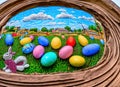 Easter Holiday Scene in Plano,Texas,United States.